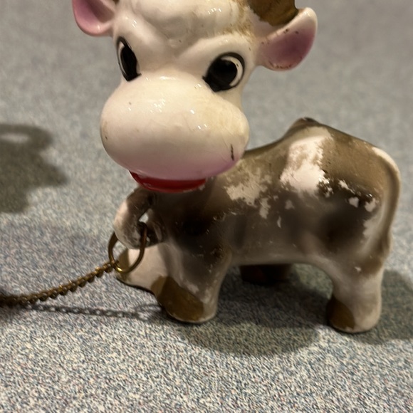 Vintage Japanese Animal Ceramic ANTHROPOMORPHIC cow Family Figurines - Picture 4 of 16